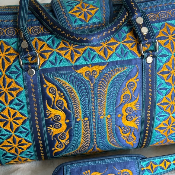 Hand Embroidered Banda Bags Weekender Bag - Picture 2 of 5